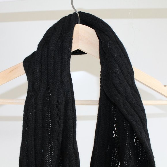 Black Knit Infinity Scarf **3 for $20** - Picture 4 of 4